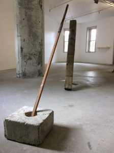 surrender. concrete, stake, post, sail, 2015
