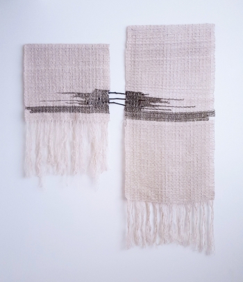 transit, a woven work by Karen Rubado